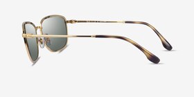 Ray-Ban RB3705 Doré Métal Soleil de Lunette de vue d'EyeBuyDirect, Vue de Côté
