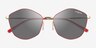 Vogue Eyewear VO4282S Red MetalSunglass Frames from EyeBuyDirect, Closed View