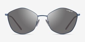 Vogue Eyewear VO4282S Bleu Métal Soleil de Lunette de vue d'EyeBuyDirect, Vue de Face