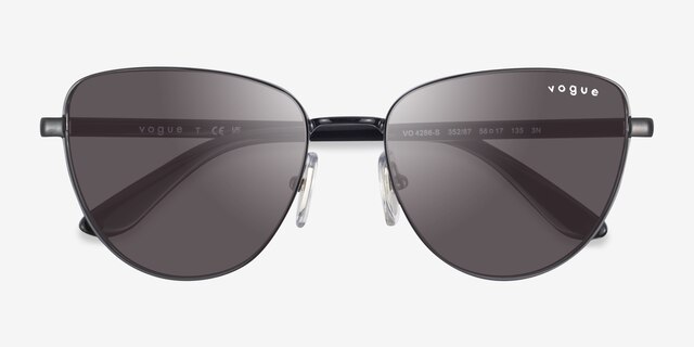 Vogue Eyewear VO4286S Black MetalSunglass Frames from EyeBuyDirect, Closed View