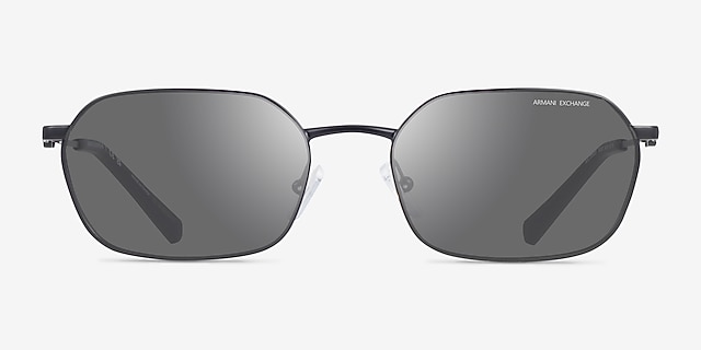 Armani Exchange AX2056S Matte Black MetalSunglass Frames from EyeBuyDirect, Front View