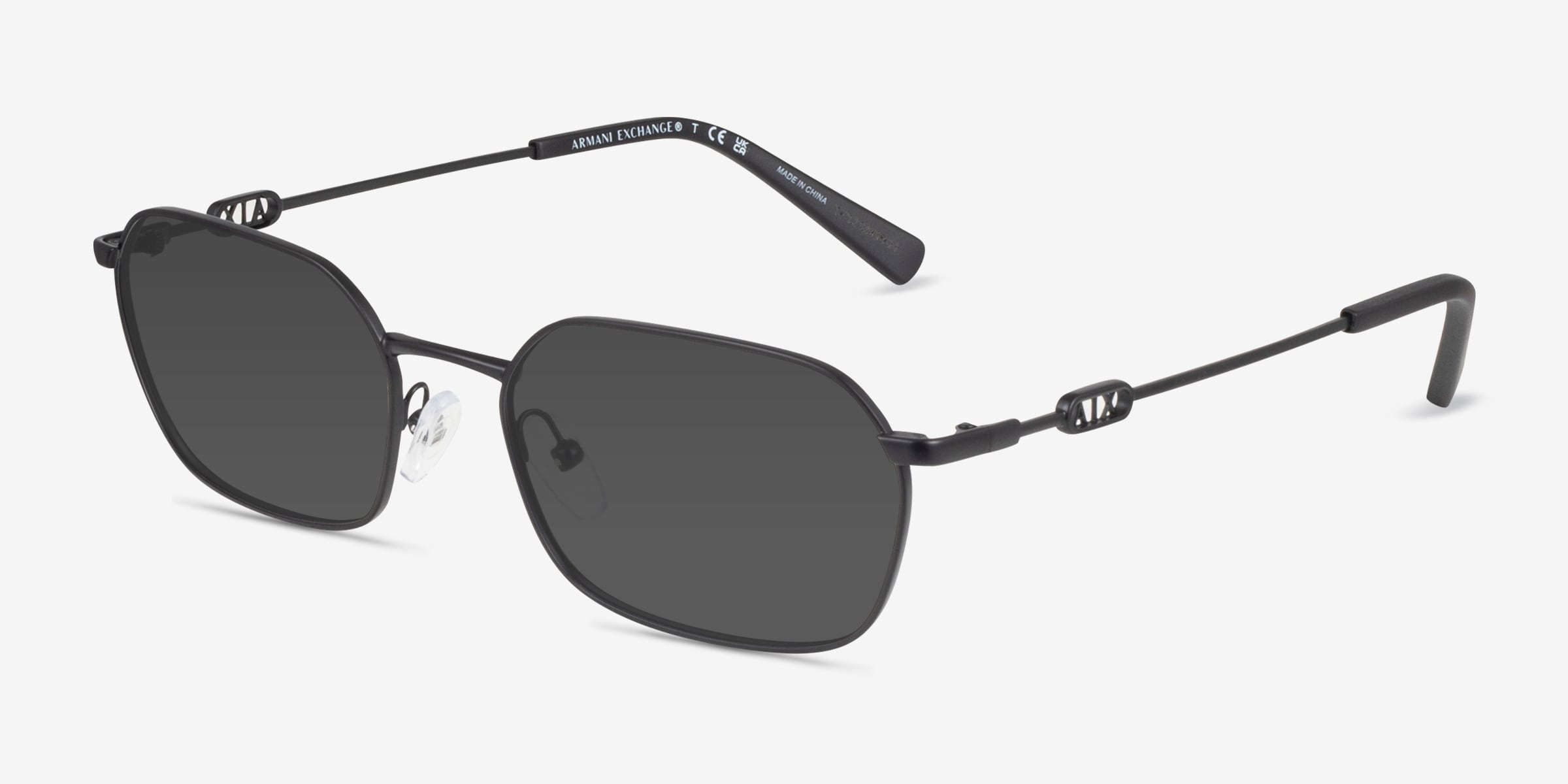 Armani Exchange AX2056S - Geometric Matte Black Frame Prescription