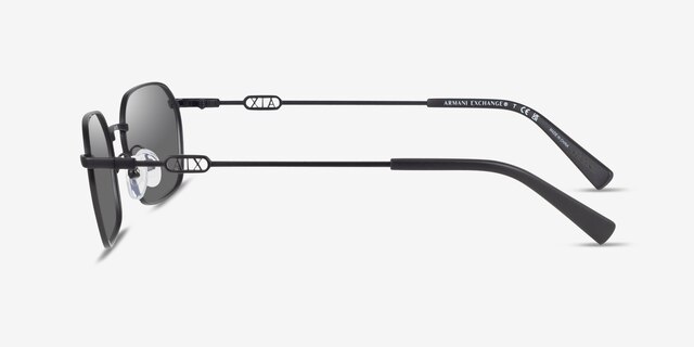 Armani Exchange AX2056S Matte Black MetalSunglass Frames from EyeBuyDirect, Side View