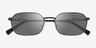 Armani Exchange AX2056S Matte Black MetalSunglass Frames from EyeBuyDirect, Closed View