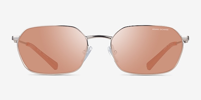 Armani Exchange AX2056S Matte Silver MetalSunglass Frames from EyeBuyDirect, Front View