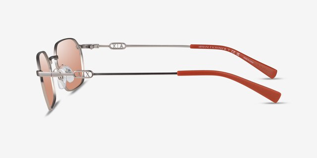 Armani Exchange AX2056S Matte Silver MetalSunglass Frames from EyeBuyDirect, Side View