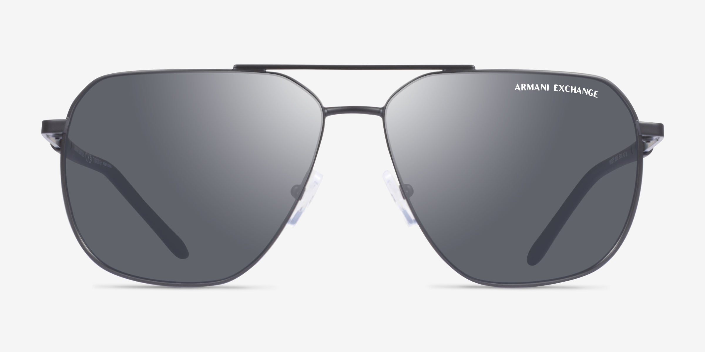 Armani Exchange AX2057S - Aviator Matte Black Frame Sunglasses For