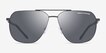 Armani Exchange AX2057S Matte Black MetalSunglass Frames from EyeBuyDirect, Front View