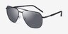Armani Exchange AX2057S Matte Black MetalSunglass Frames from EyeBuyDirect, Angle View