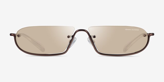 Armani Exchange AX2058S Matte Bronze MetalSunglass Frames from EyeBuyDirect, Front View