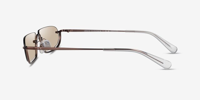 Armani Exchange AX2058S Matte Bronze MetalSunglass Frames from EyeBuyDirect, Side View