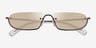 Armani Exchange AX2058S Matte Bronze MetalSunglass Frames from EyeBuyDirect, Closed View