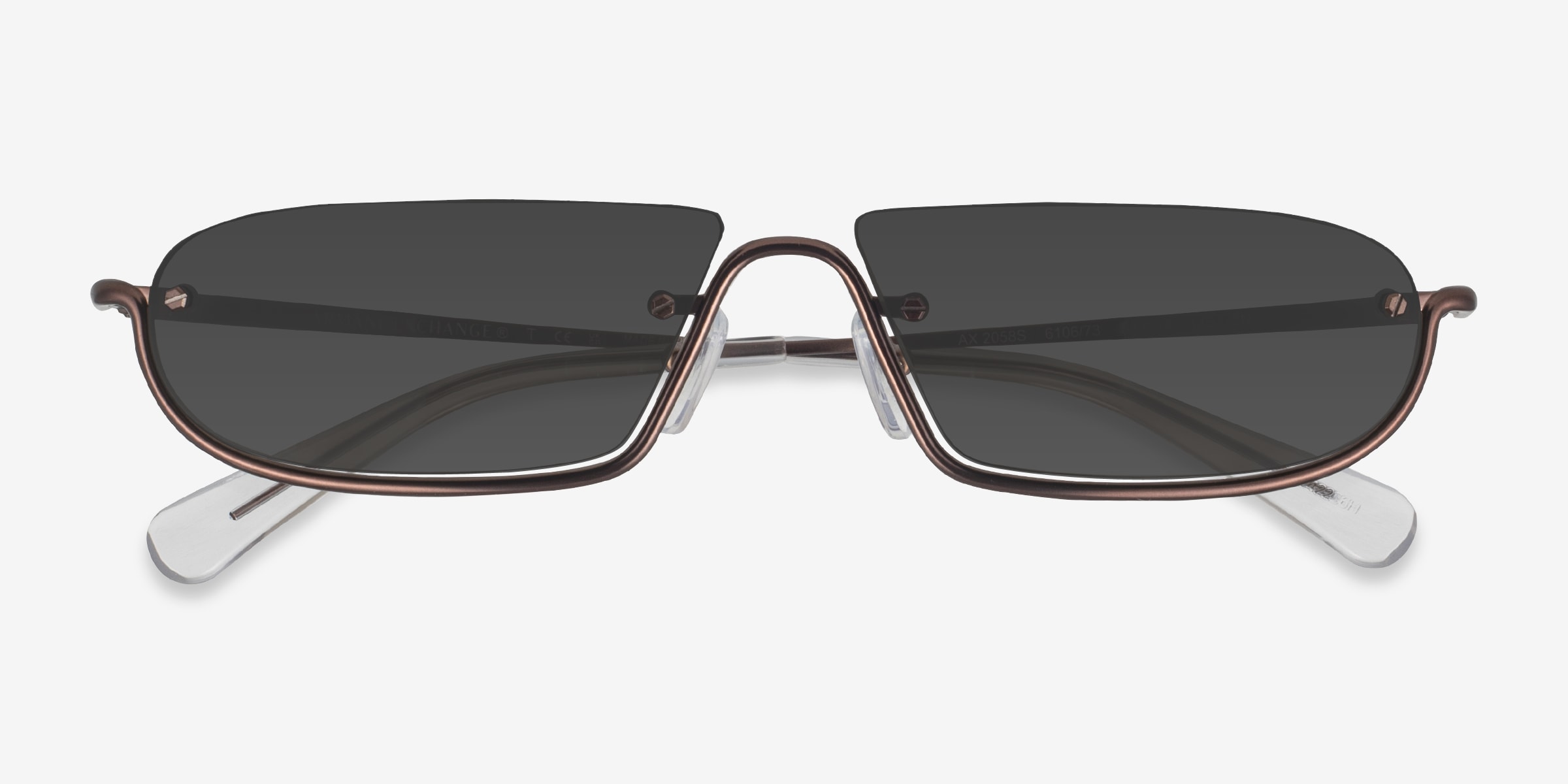 Armani Exchange AX2058S - Geometric Matte Black Frame Prescription