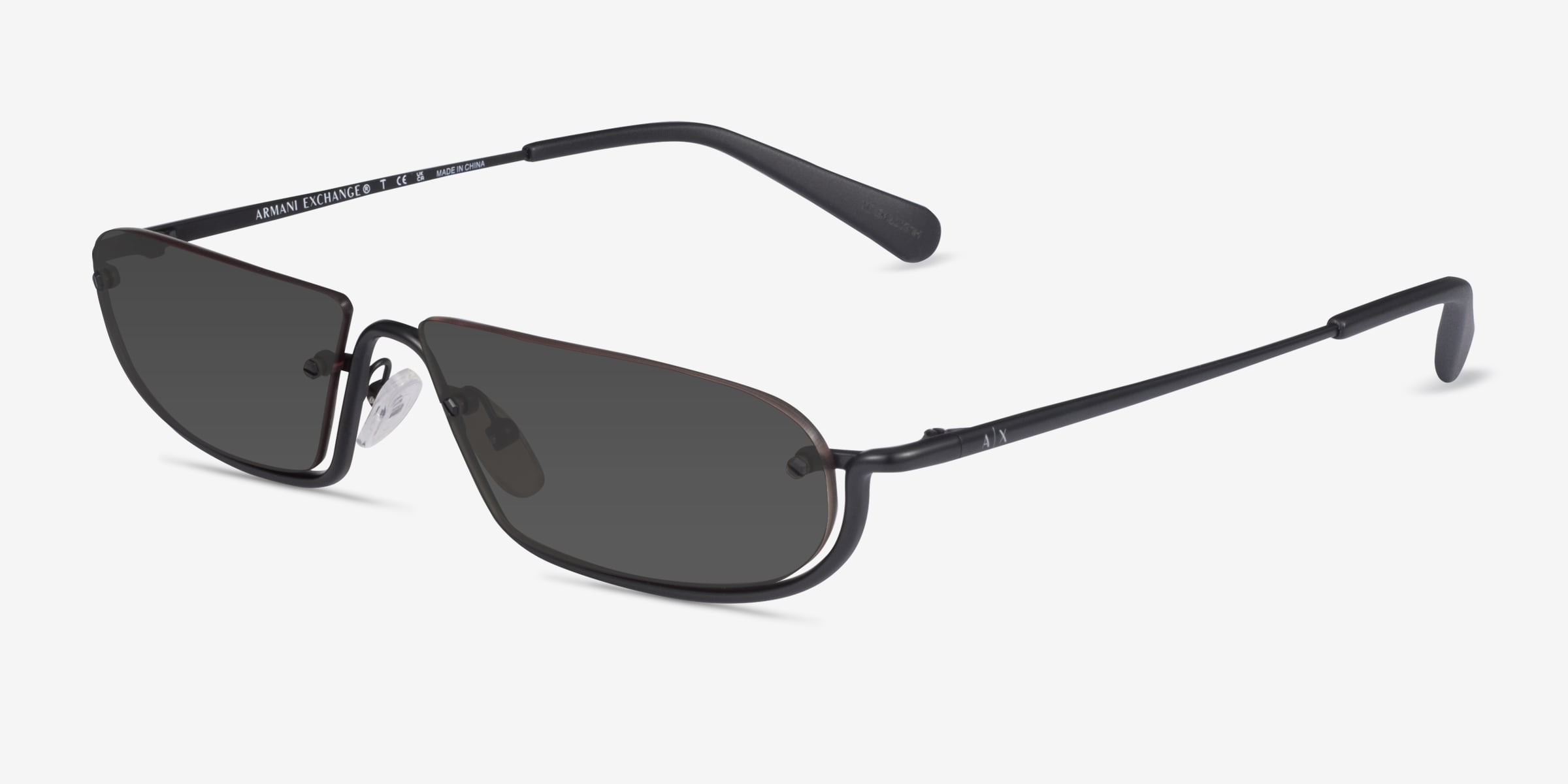 Armani Exchange AX2058S - Geometric Matte Bronze Frame