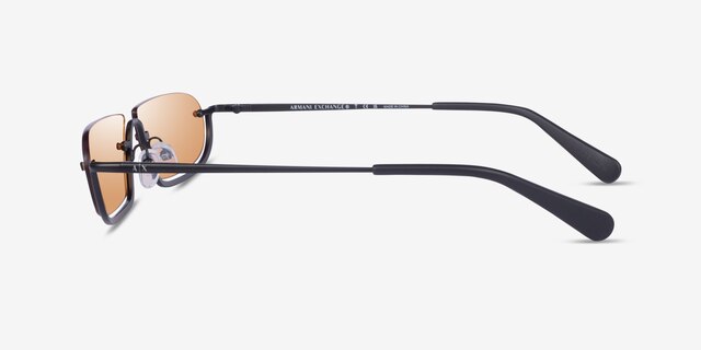 Armani Exchange AX2058S Matte Black MetalSunglass Frames from EyeBuyDirect, Side View