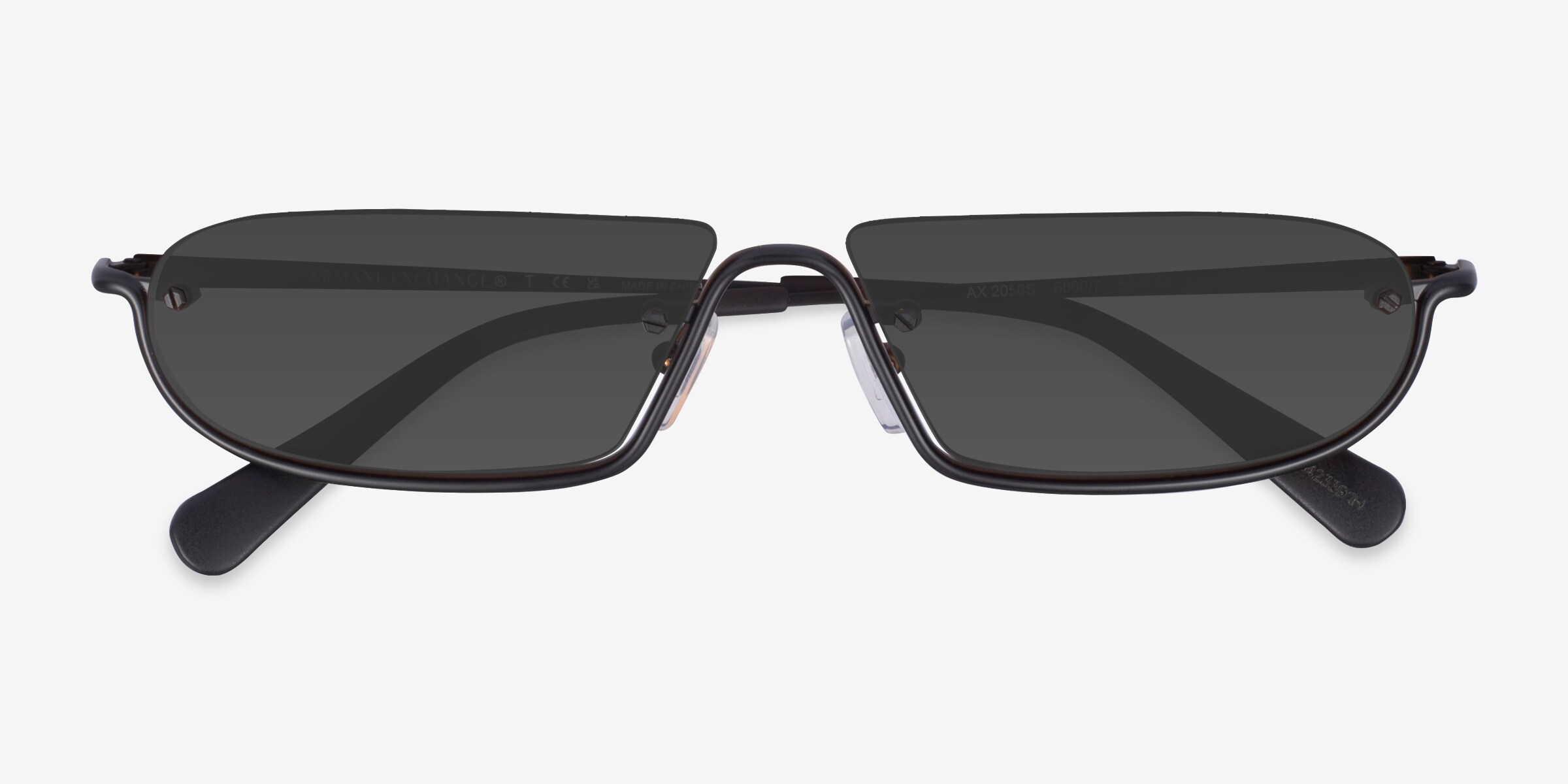 Armani Exchange AX2058S - Geometric Matte Bronze Frame