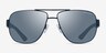 Armani Exchange AX2012S Matte Blue MetalSunglass Frames from EyeBuyDirect, Front View