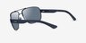 Armani Exchange AX2012S Matte Blue MetalSunglass Frames from EyeBuyDirect, Side View