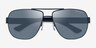 Armani Exchange AX2012S Matte Blue MetalSunglass Frames from EyeBuyDirect, Closed View