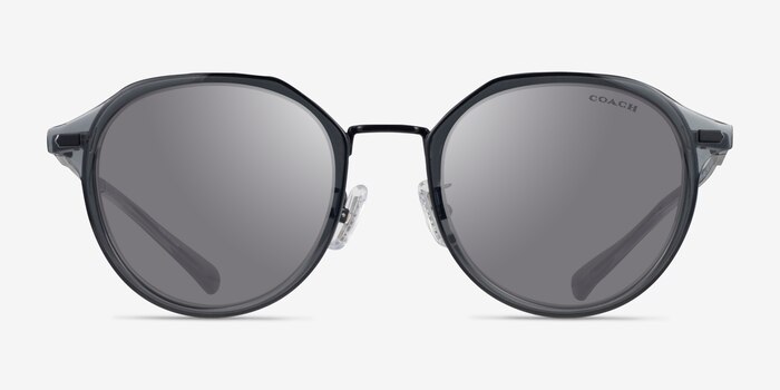 Coach HC7183 CBZ97 Satin Black Métal Soleil de Lunette de vue d'EyeBuyDirect