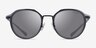 Coach HC7183 CBZ97 Satin Black MetalSunglass Frames from EyeBuyDirect, Front View