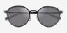 Coach HC7183 CBZ97 Satin Black MetalSunglass Frames from EyeBuyDirect, Closed View