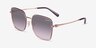 Coach HC7184D CBZ51 Shiny Rose Gold Bordeaux MetalSunglass Frames from EyeBuyDirect, Angle View