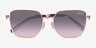 Coach HC7184D CBZ51 Shiny Rose Gold Bordeaux MetalSunglass Frames from EyeBuyDirect, Closed View