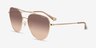 Coach HC7182 CBZ89 Shiny Light Gold MétalSoleil de Lunette de vue d'EyeBuyDirect, Vue d'Angle