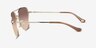 Coach HC7182 CBZ89 Shiny Light Gold MétalSoleil de Lunette de vue d'EyeBuyDirect, Vue de Côté
