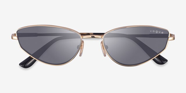 Vogue Eyewear VO4339S Gold MetalSunglass Frames from EyeBuyDirect, Closed View