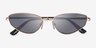 Vogue Eyewear VO4339S Gold MetalSunglass Frames from EyeBuyDirect, Closed View