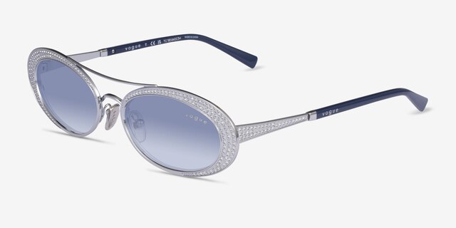 Vogue Eyewear VO4348SB Silver MetalSunglass Frames from EyeBuyDirect, Angle View