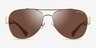 Coach HC7059 L138 Gold Dark Tortoise MetalSunglass Frames from EyeBuyDirect, Front View