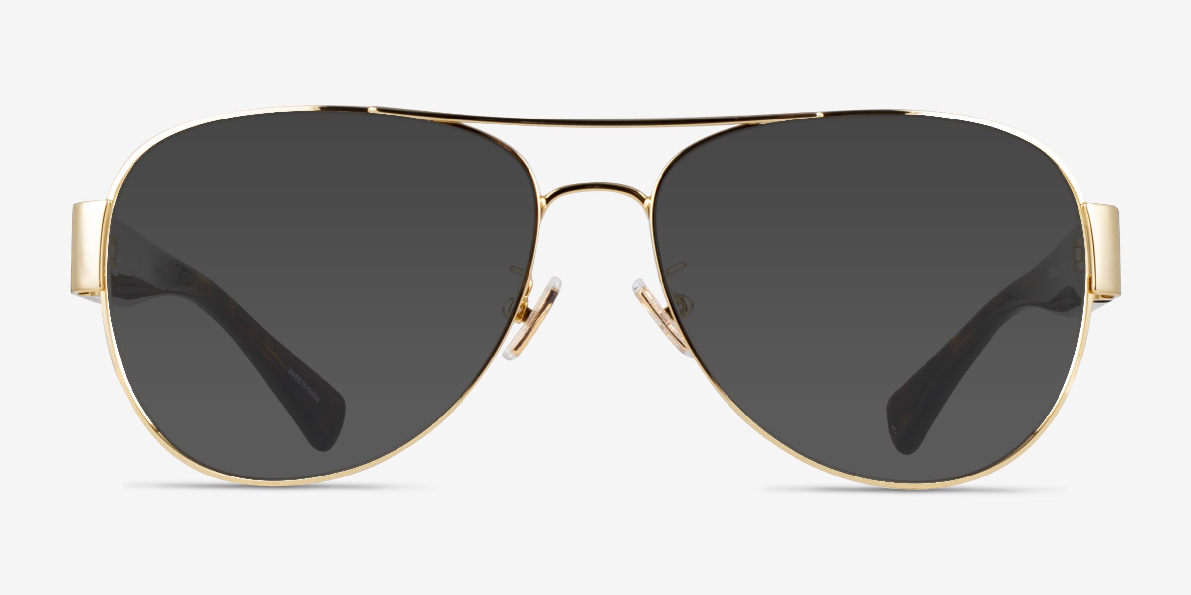 Coach HC7059 L138 - Aviator Gold Dark Tortoise Frame  display picture 1