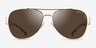 Coach HC7059 L138 Gold Ivory Wild Beast MetalSunglass Frames from EyeBuyDirect, Front View