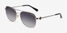 Coach HC7127 C6177 Doré MétalSoleil de Lunette de vue d'EyeBuyDirect, Vue d'Angle