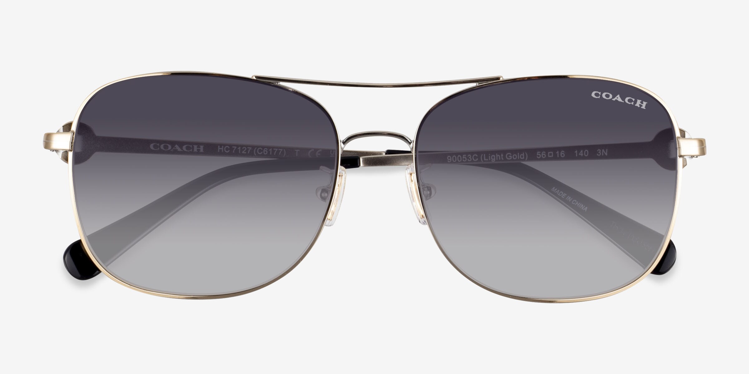 Coach HC7127 C6177 - Aviator Gold Frame Prescription  display picture 1