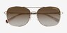 Coach HC7127 C6177 Light Gold MetalSunglass Frames from EyeBuyDirect, Closed View