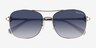 Coach HC7127 C6177 Shiny Light Gold MetalSunglass Frames from EyeBuyDirect, Closed View