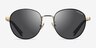 Coach HC7131 C6195 Black Gold MetalSunglass Frames from EyeBuyDirect, Front View