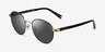 Coach HC7131 C6195 Black Gold MetalSunglass Frames from EyeBuyDirect, Angle View