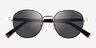Coach HC7131 C6195 Black Gold MetalSunglass Frames from EyeBuyDirect, Closed View