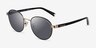 Coach HC7131 C6195 Gold Black MétalSoleil de Lunette de vue d'EyeBuyDirect, Vue d'Angle
