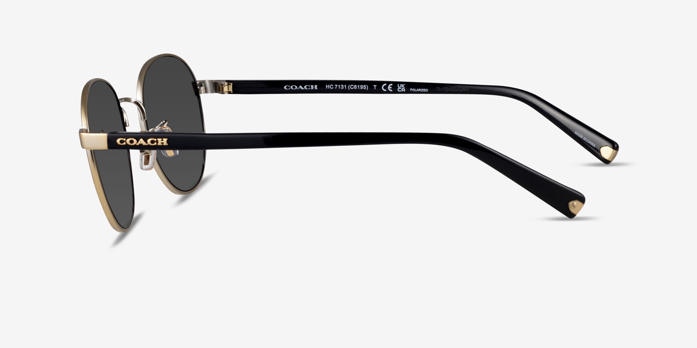 Coach Chic Black and Gold Sunglasses Coach Women main image 4