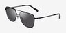 Coach HC7137 Ca576 Matte Black MetalSunglass Frames from EyeBuyDirect, Angle View