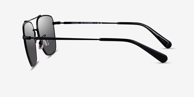 Coach HC7137 Ca576 Matte Black MetalSunglass Frames from EyeBuyDirect, Side View
