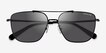 Coach HC7137 CA576 Matte Black MetalSunglass Frames from EyeBuyDirect, Closed View