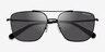 Coach HC7137 Ca576 Matte Black MetalSunglass Frames from EyeBuyDirect, Closed View