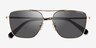 Coach HC7137 Ca576 Satin Light Gold MetalSunglass Frames from EyeBuyDirect, Closed View